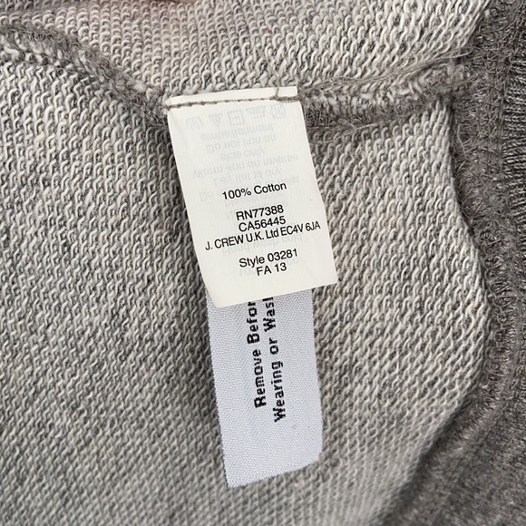 J. Crew Jeweled Collar Short Sleeve Sweatshirt - Picture 6 of 7